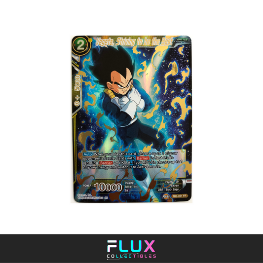 Dragon Ball Super Card Vegeta, Striving To Be The Best Gold Foil - TB3-051