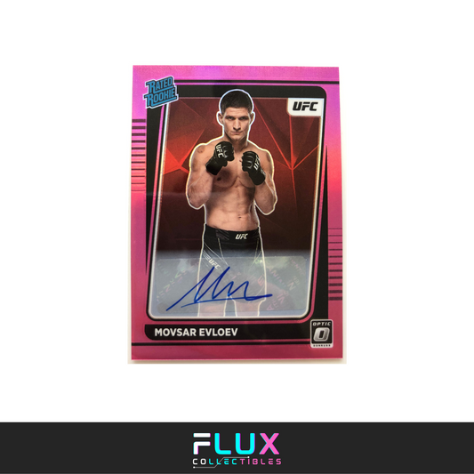 2022 - Panini Donruss Optic Movsar Evloev Rated Rookie Pink Auto